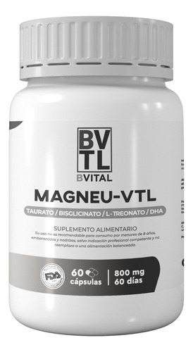 Magneu-vital -  Taurato - Bisglicinato - L-treonato + Dha