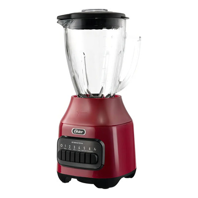 Licuadora Oster 6 Velocidades Vaso De Vidrio 1.5 Litros Color Rojo | Envío gratis