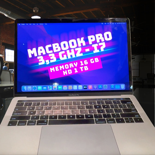 Macbook Pro Retina 13' 3.3ghz I7 Dual 16 Gb Touch Bar Hd 1tb