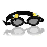 Goggles Para Natacion Modelo Animals Abeja , Marca Escualo Color Negro