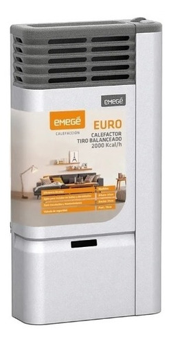 Calefactor Emege Euro 2120 2000kcal Tiro Balancado Multigas 