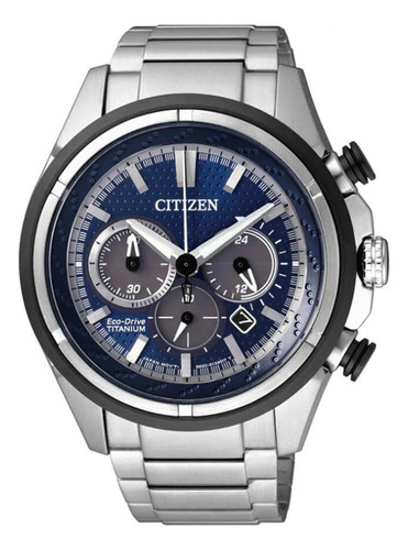 Reloj Citizen Ca424058l Eco Drive Titanium Ag. Of Gtia.