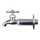 Llave Nariz Con Niple Y Chapeton Fregadero Baño Cromo Rugo Color 52053