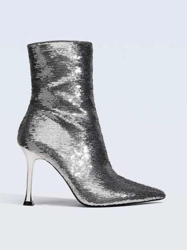 Botines Lentejuela Tacón