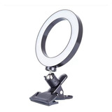 Anel De Luz Ring Light Luz Maquiagem 5v Branco Frio Selfie