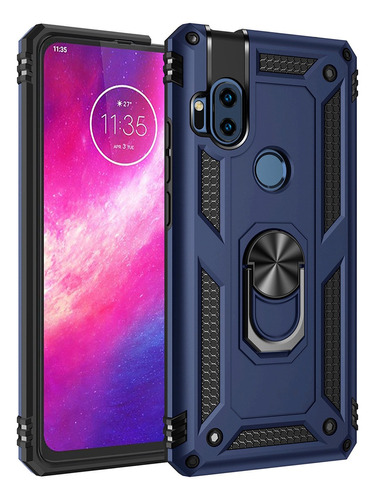 2en1 Funda Para Motorola One Hyper Con Anillo Magnetico 