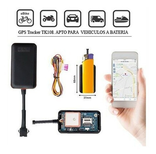 Localizador Gps Tk108. Sumergible. Apto Vehiculos A Bateria