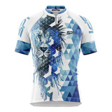 Camisa Spartan W - Ciclista - Lion  Blue - Ref 15 - Uv50+