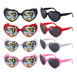 Paquete De 4 Gafas De Sol Con Forma De Corazón Para Mujeres 