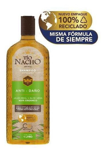 Shampoo Anticaida Tio Nacho Jalea Real Aloe Vera X 1 Lt