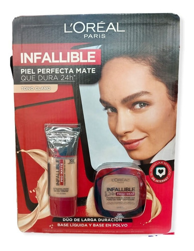 Base De Maquillaje Infalible Liquido Y Polvo Loreal 2 Pack