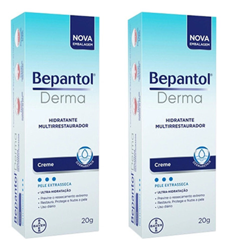 Bepantol Derma Hidratante Multirrestaurador 20g Kit 2 Unid