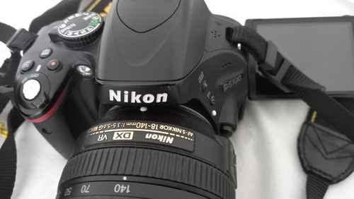 Nikon D5100 Kit + Lente 18-140 Mm + Flor + Bolso + Memoria