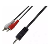 Cable Mini Plug 3.5mm A 2 Rca 1,5 Metros Estereo Refor Audio