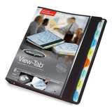 Carpeta Con Separadores Viewtab Binder 8 Divisiones Negro - Acco P1271