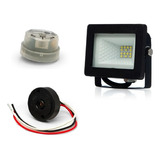 Proyector Reflector Led 20w + Fotocelula Sica Ip65 Luz Fría