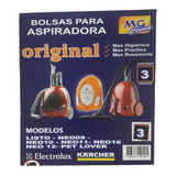 Bolsas Aspiradora Electrolux Neo 10/11/12/16 Y Listo X 3 Und