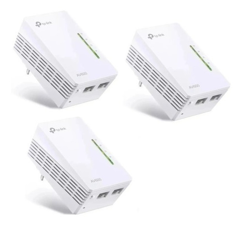 3 Unidades Extensor Powerline Wireless Wpa4220 Avulso Av600 