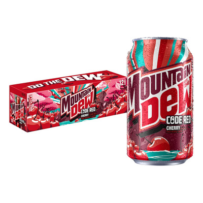 Pack 12 Latas Refresco Mountain Dew Code Red Cherry | Envío gratis