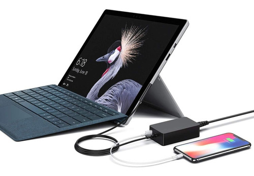 Fast-king Surface Pro Cargador, 44 W, 15 V, 2,58 A, Fuente