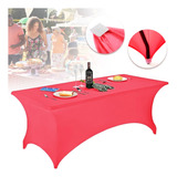 Funda De Mantel Tela Spandex Mesa 6tf 180x77x74cm 