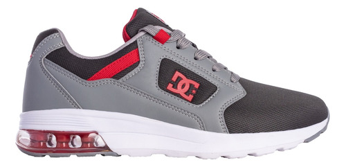 Zapatillas Dc Shoes Modelo Skyline Air Gris Rojo Exclusiva