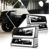 Par De Faros Chevrolet Silverado Avalanche 2003 Al 2007 Led