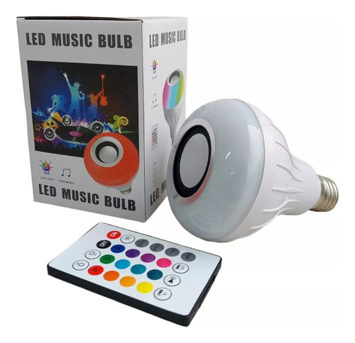 Bombillo Bluetooth Parlante Colores  Musical