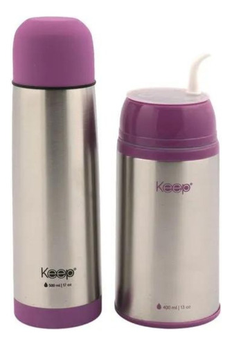 Set Termo Bala 500ml + Termo Travel Mate 400ml Keep