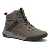 Zapatilla C/caña Casual Hombre Hex Ready Mid Gris Cat