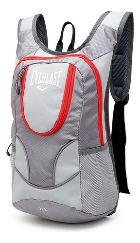 Mochila Everlast Urbana 21964 Color Gris Y Rojo Diseño Lisa 20l