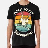 Remera Paramotores Born To Fly - Colores Retro Vintage Algod