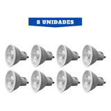 10 Lâmpadas Dicróica Led Mr16 4,8w 6500k Branco Frio Bivolt