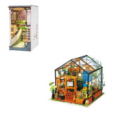 Rowood Book Nook Kit Bundle Diy Miniature Dollhouse, Tiny Ho