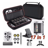 Estuche Kit De 17 Accesorios Para Estuche Oled Nintendo Swit