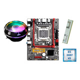 Kit Gamer Placa Mãe X79 Red + Xeon E5 2697 V2 + 4gb + Coole