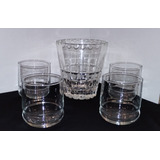 Set Hielera Con Vasos De Whisky 