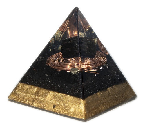 Orgonite Pirâmide Turmalina Negra-proteção-prosperidade-cura