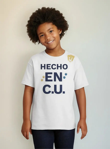Jersey Playera Pumas Unam Niño Niña Hecho En C.u. Dtg-vinil