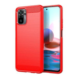 Funda Tpu Antigolpe Carbono Para Xiaomi Redmi Note 10 10s 4g