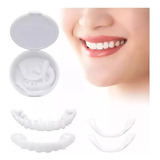 2 Peças De Facetas Dentárias Falsas Upper Lower Smile