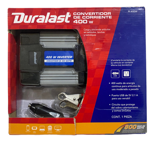 Convertidor De Corriente 400 W Duralast Pi-400w