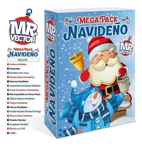 Pack Navidad Premium Sublimar Kits Eps Cdr Png Ai Psd