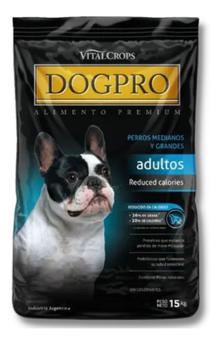 Alimento Dogpro Reduced Calories Ligth Bajas Calorias 15 Kg 