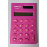 Calculadora Portátil Weida W T78 Color Rosa