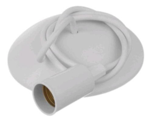 Pendente Cabo Decorativo Liso 1m Branco 110/220w