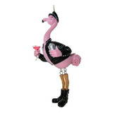 Adorno Flamingo Rosa Para Tiki Bar