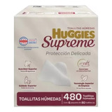 Toallitas Húmedas Huggies Supreme 6 Paquetes 80 Unidades C/u