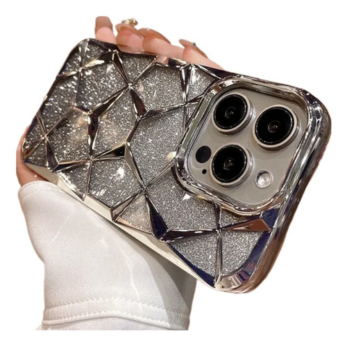 Funda Para iPhone Brillante Galvanoplastia De Uso Rudo Case