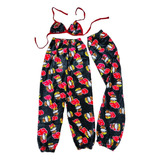 Pijama Pareja Naruto Hello Kitty Top + Pantalón Polar Moda